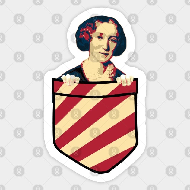 George Eliot In My Pocket Sticker by Nerd_art